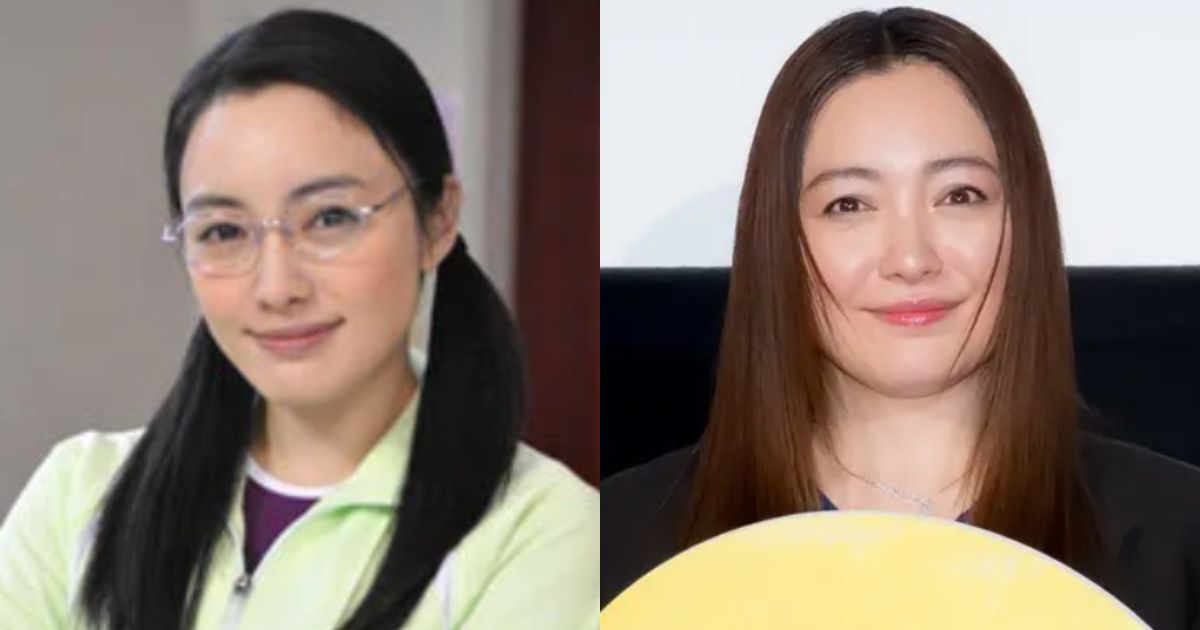 2002年と2025年の仲間由紀恵の顔の比較画像