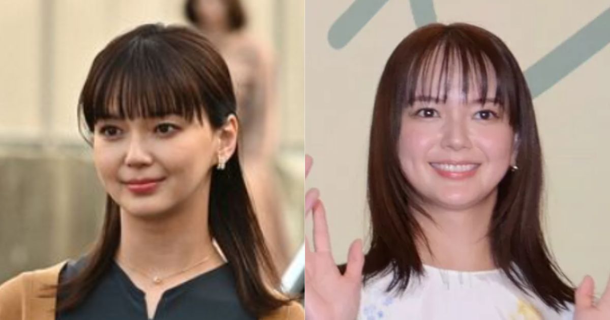 顔が痩せている時とふっくらしている現在の多部未華子の顔を比較した画像
