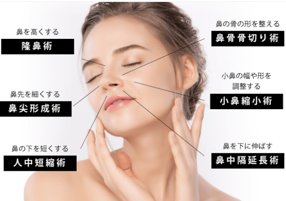 六本木クリニックの鼻整形の説明画像