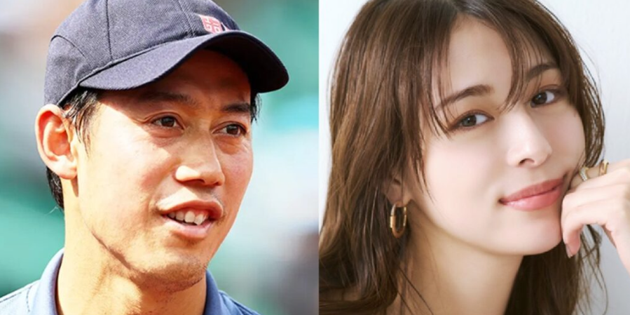 錦織圭選手と大口あづ記さんの画像