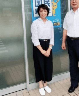 榛葉賀津也さんの奥さま