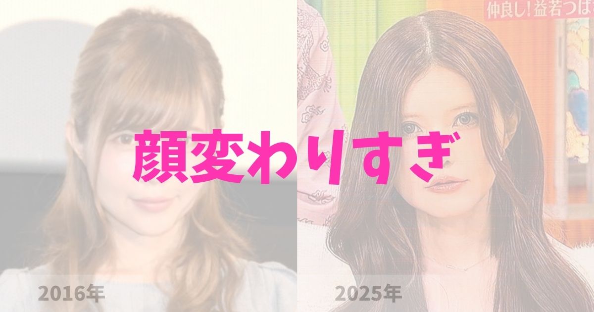益若つばさの顔が変わりすぎの理由は整形？の記事