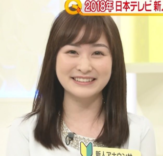 2018年入社当時の岩田絵里奈アナ