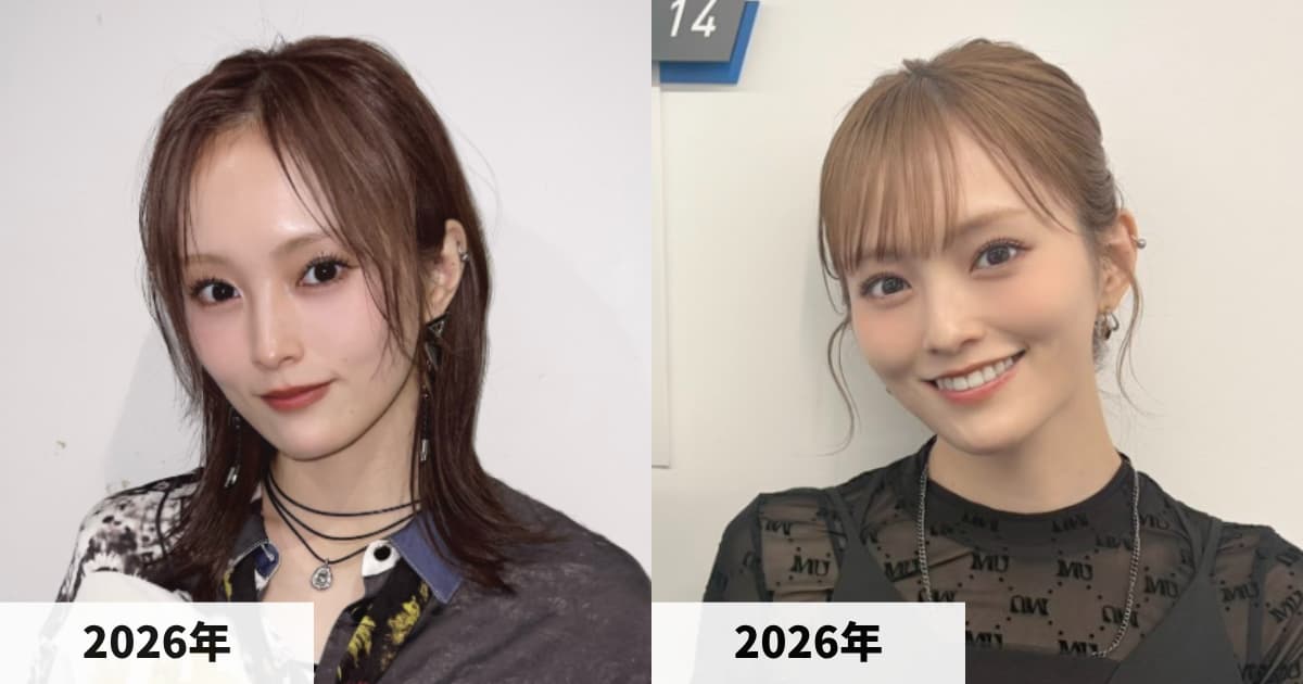 2026年10月に公開・共有された山本彩さんの写真を比較