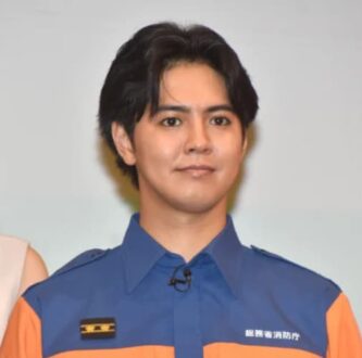 2025年8月26日の消防団入団促進広報イベントに参加する片寄涼太さん